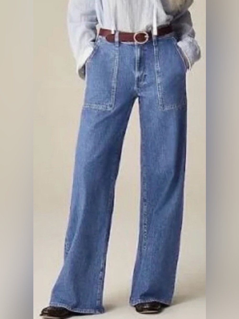 J.Crew Camp Pocket wide leg jeans s 29